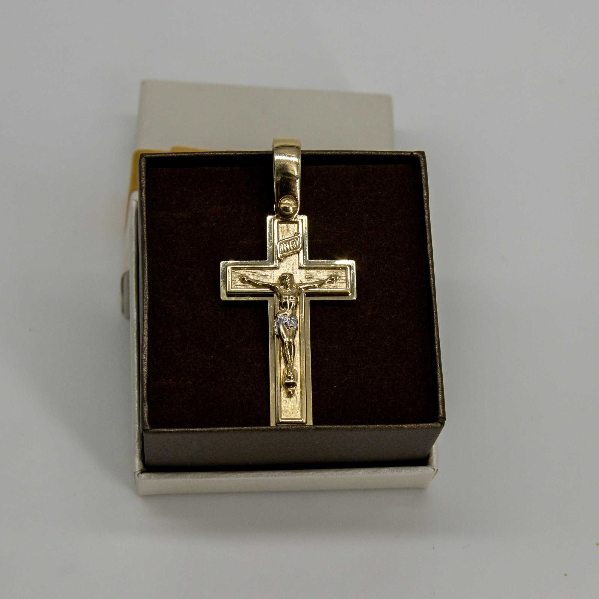 złota zawieszka 585 12,59gram duży 5,5cm KRZYŻ WYSYŁKA GRATIS