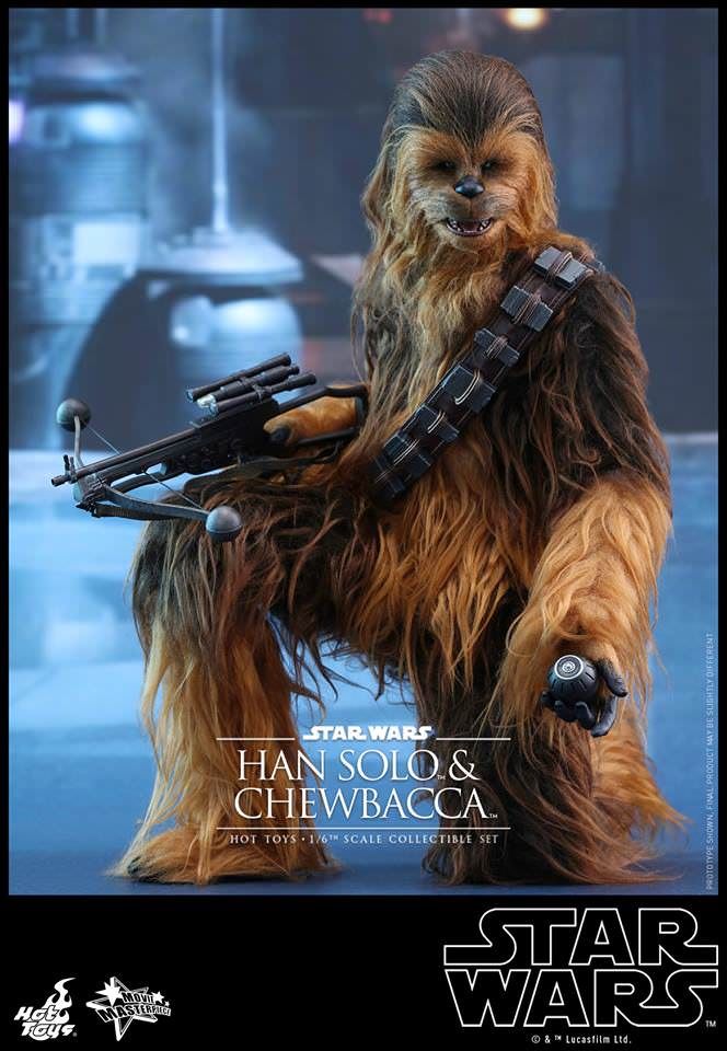 Фігурка 1/6 Hot Toys MMS 376 STAR WARS : TFA – Han Solo & Chewbacca