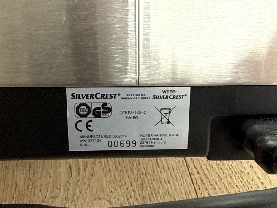 zestaw do gotowania sous vide SilverCrest