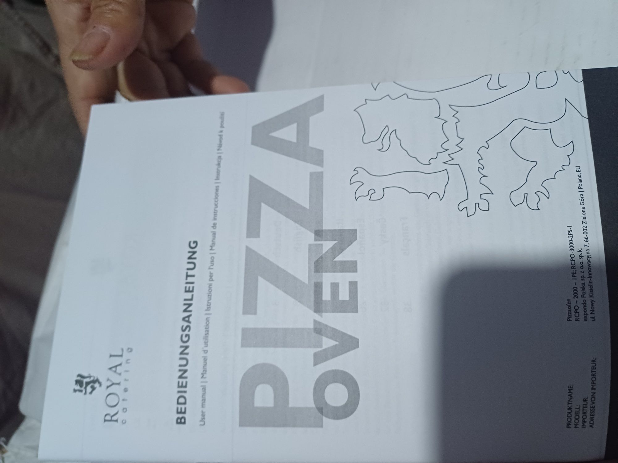 Maquina de assar pizza