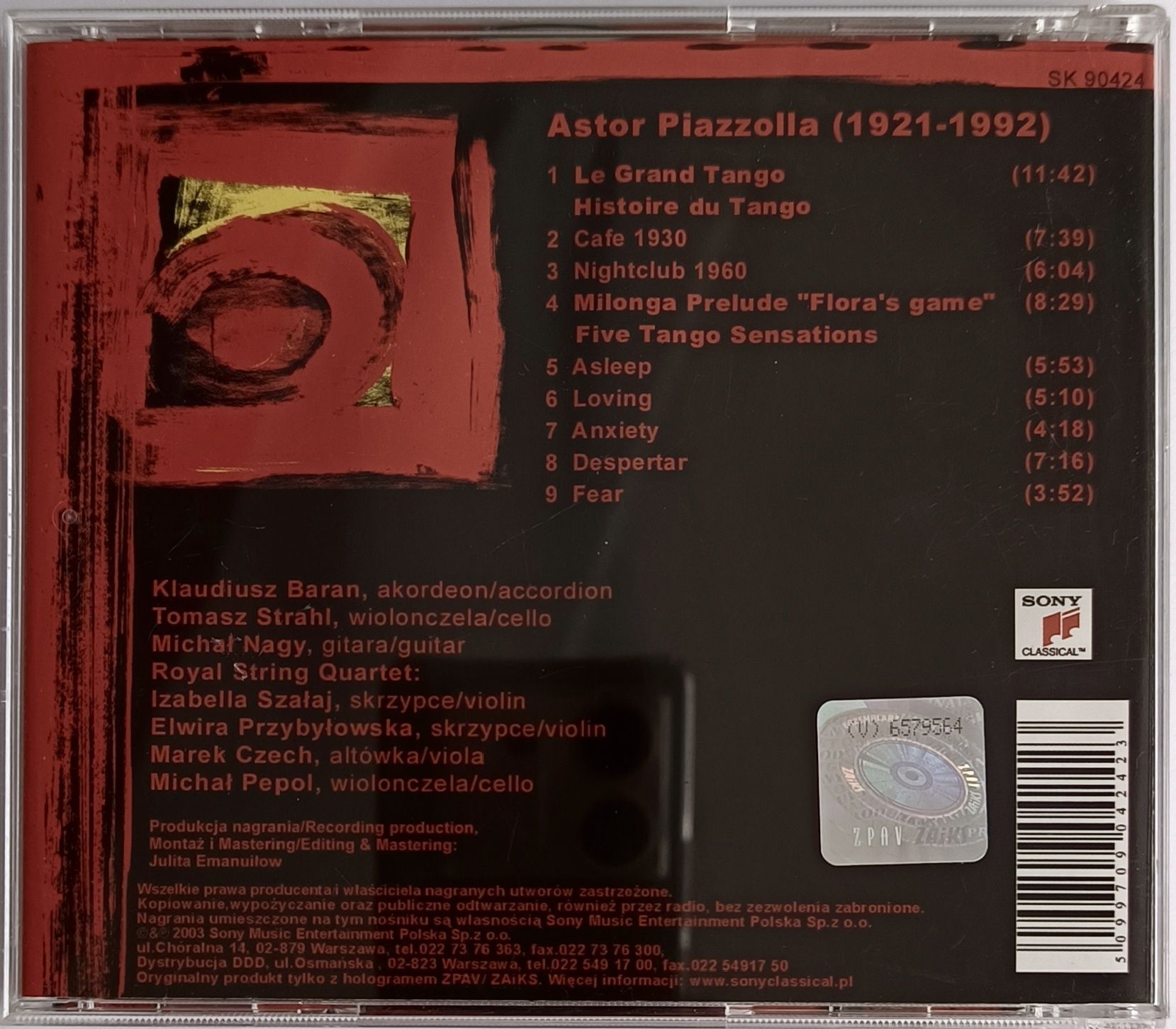 Piazzolla Tango Klaudiusz Baran Michał Nagy Royal String Quartet