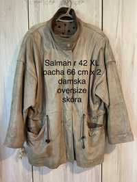 Salman 42 XL jasno brązowa kurtka płaszcz damska  Vinted XL oversize