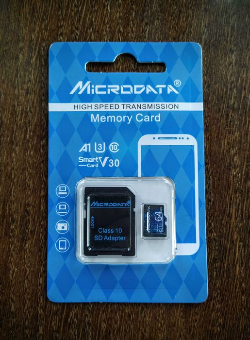 Новая карта памяти microSD 64Gb Microdata (Class 10 UHS-I)