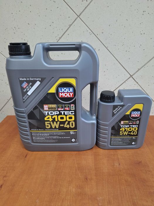 Olej Silnikowy Syntetyczny Liqui Moly TOP TEC 4100 5W40 5L 1L