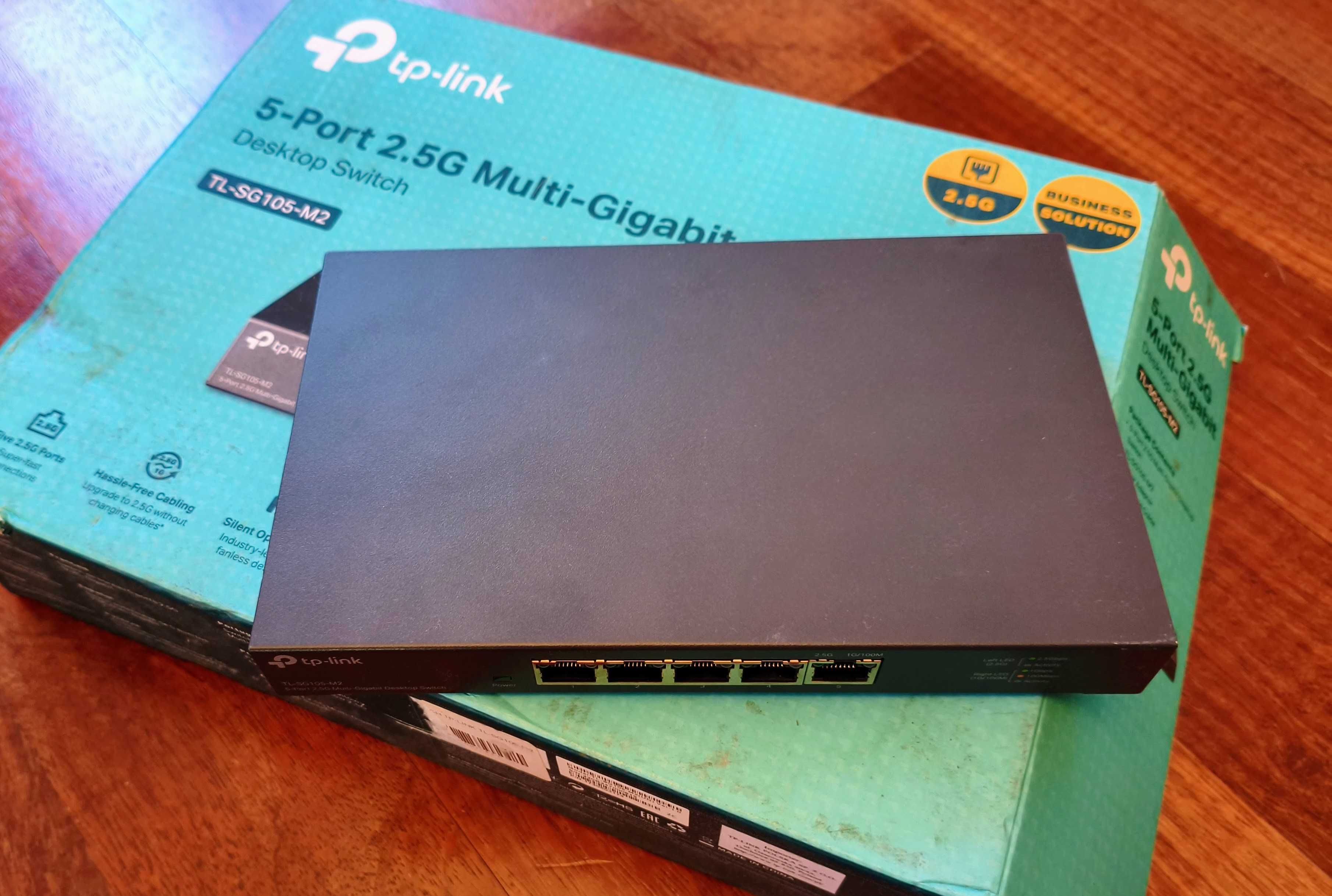 Switch TP-Link TL-SG105-M2. 5 portów 2.5 Gigabit Ethernet.