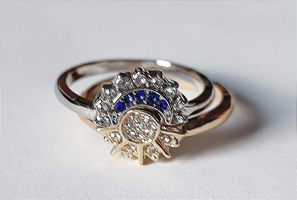 Pierścionek Słońce Księżyc