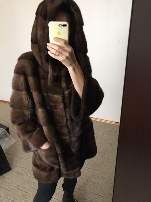 Шуба норка поперечка