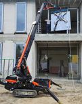 Mini żuraw manipulator pająk montaż okien usługa wynajem operator