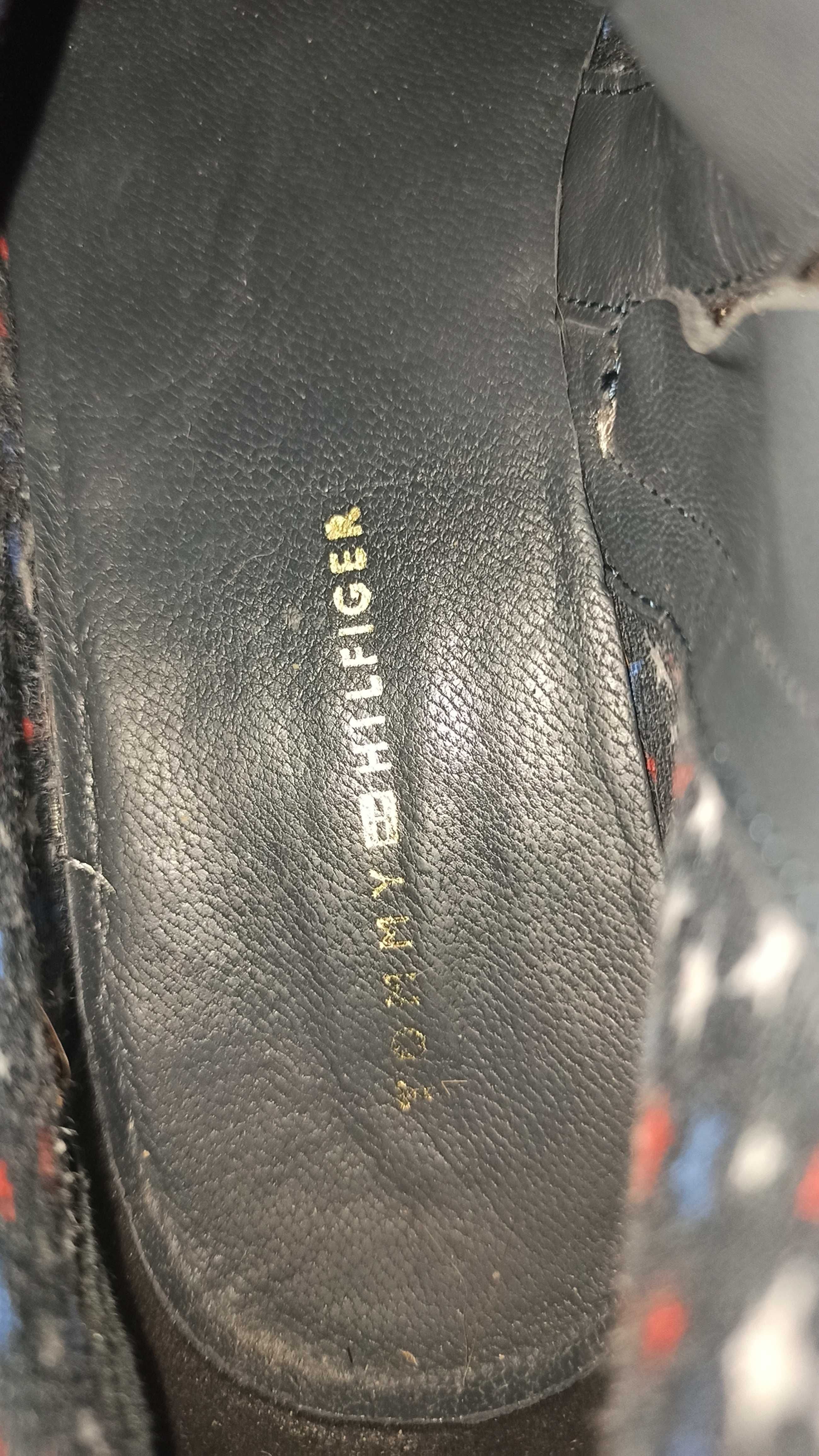 Botki damskie brązowe zamszowe Tommy Hilfiger rozmiar 37