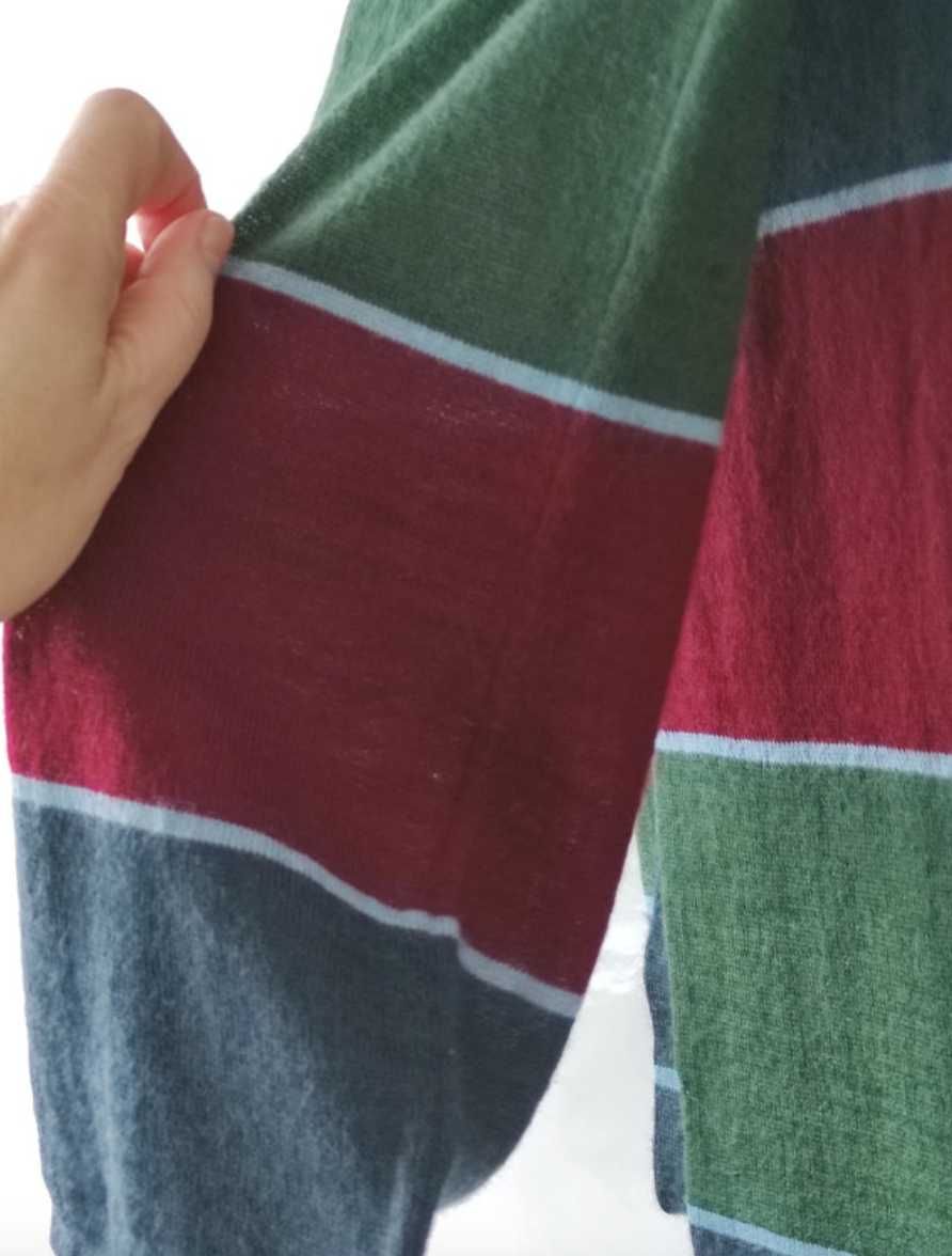 Szal 50% wełny szalik wełniany kolorowy