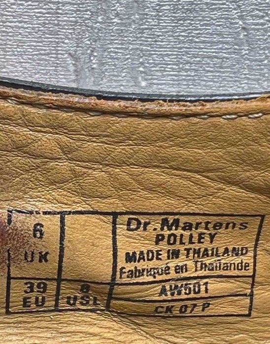 Кожаные туфли Dr. Martens Polley (25 - 25,5 см)