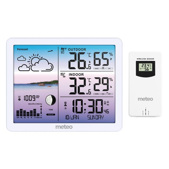 Stacja Pogodowa Meteo Sp107 Biała
