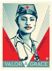 Shepard Fairey - Valor & Grace Nurse