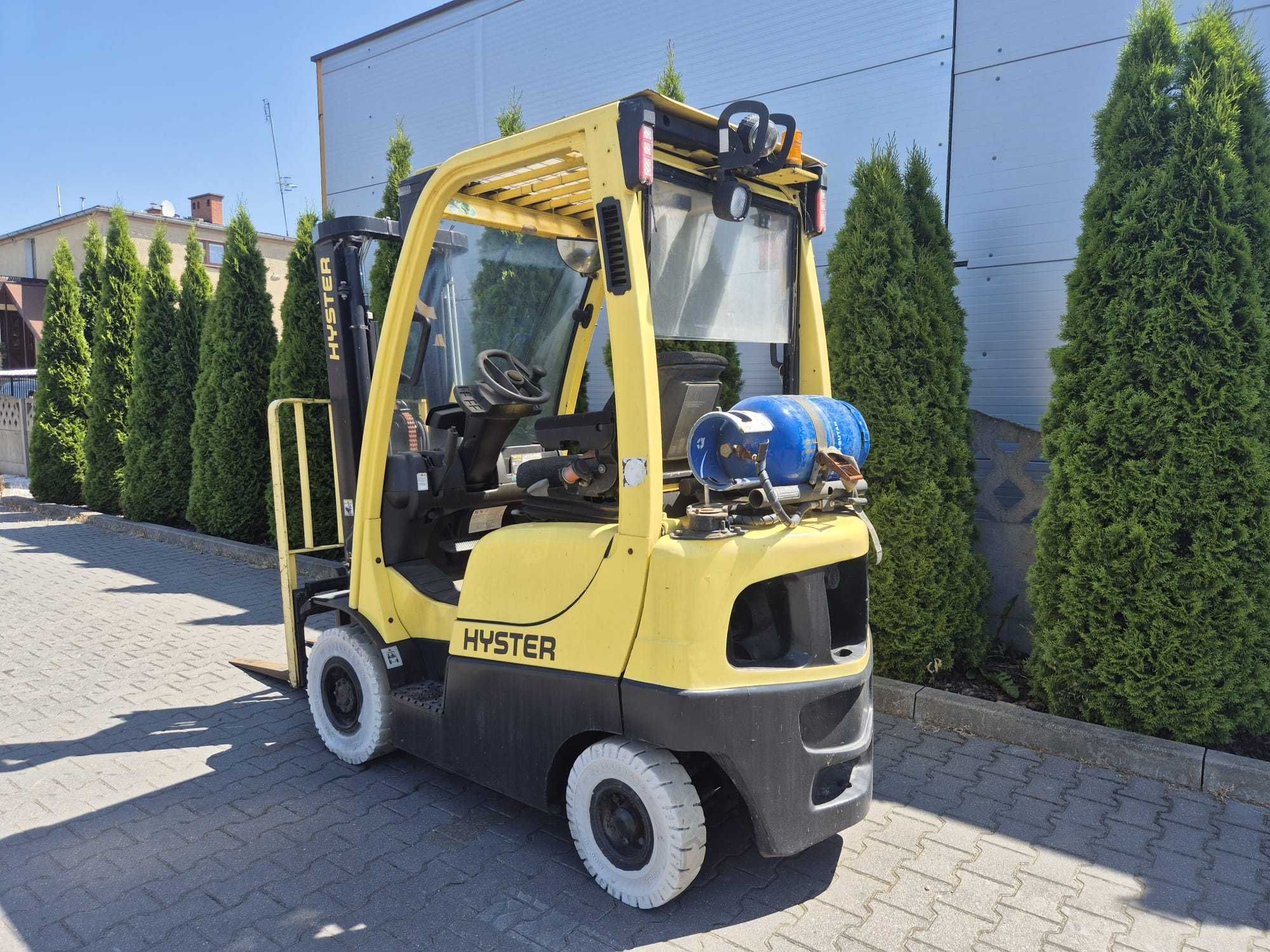 Wózek widłowy używany Hyster H1.6FT wolny skok, przesuw boczny 2011
