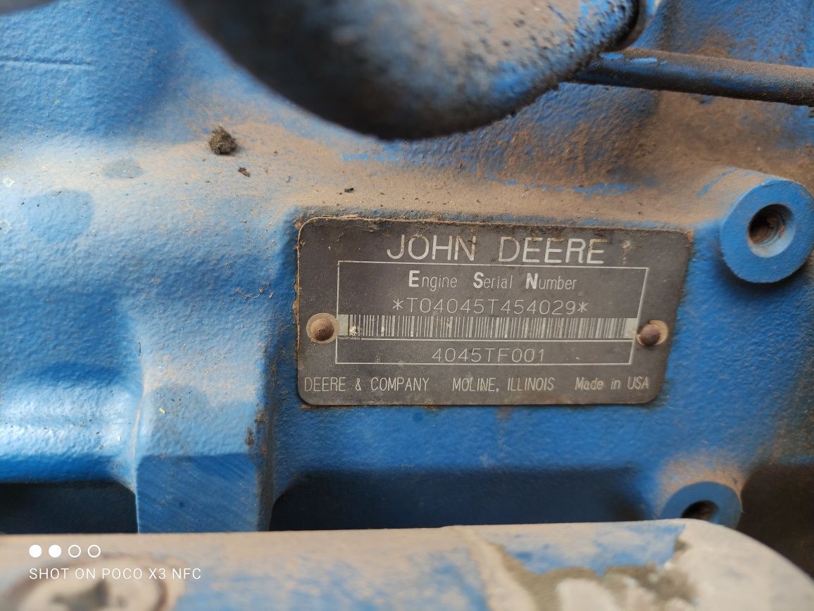 Silnik John Deere 4045  czterocylindrowy turbo 4045TF001