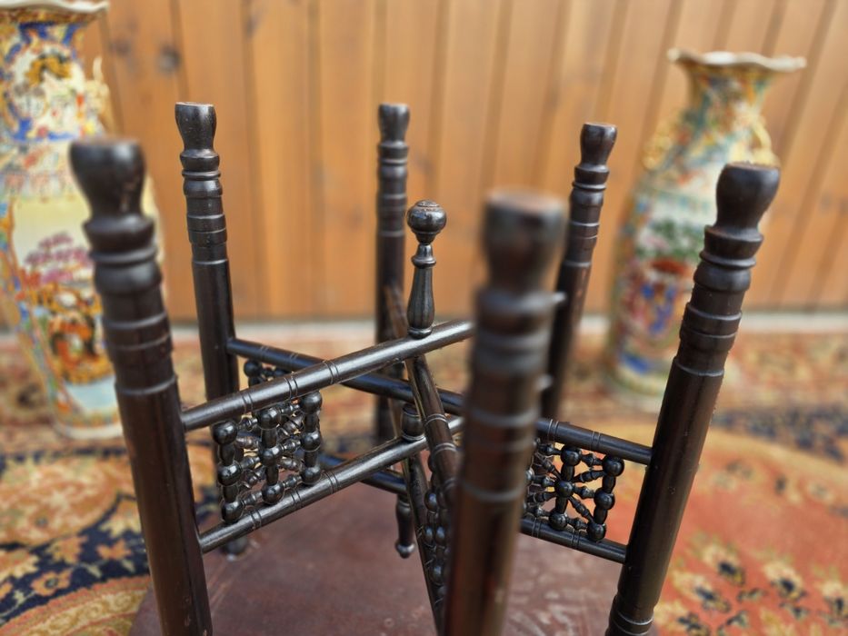 Stolik okrągły eklektyczny 55 cm #1632 Stylowy Węgrów