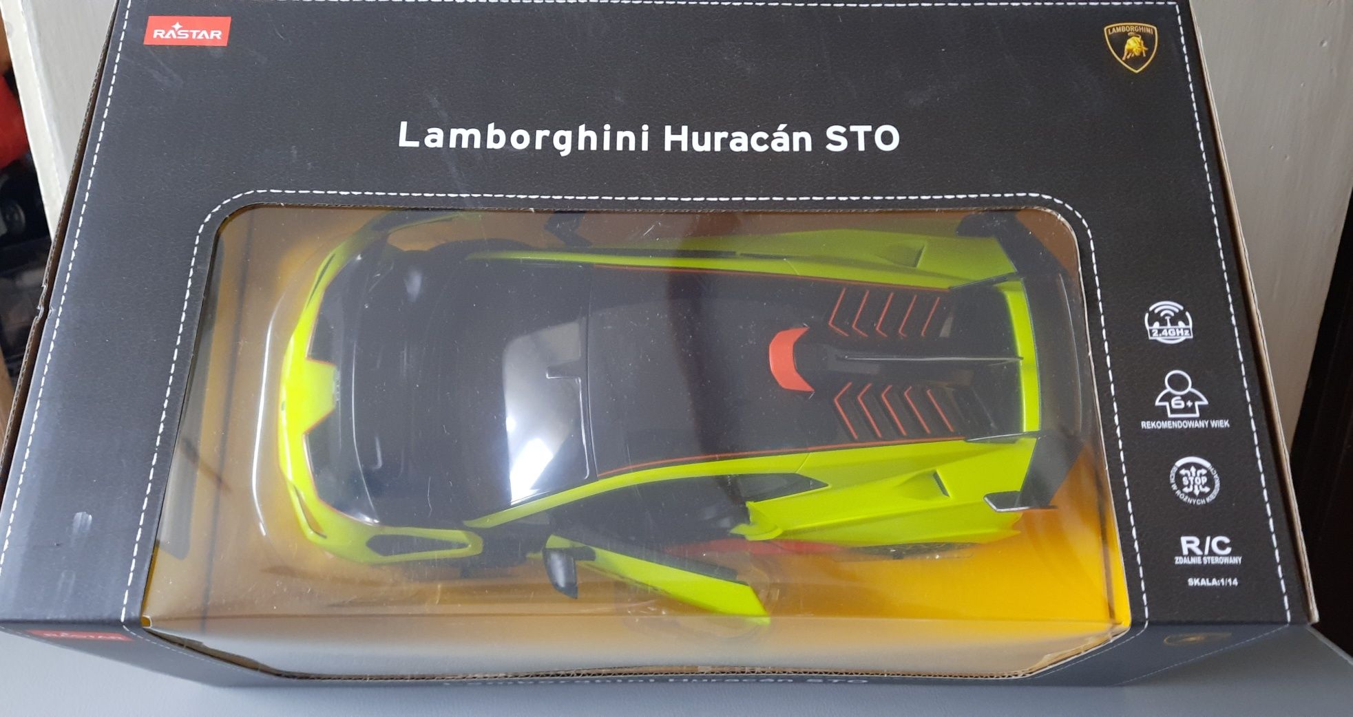 Nowe Auto Zdalnie Sterowane Lamborghini Huracan Sto Skala 1/14 Na pi