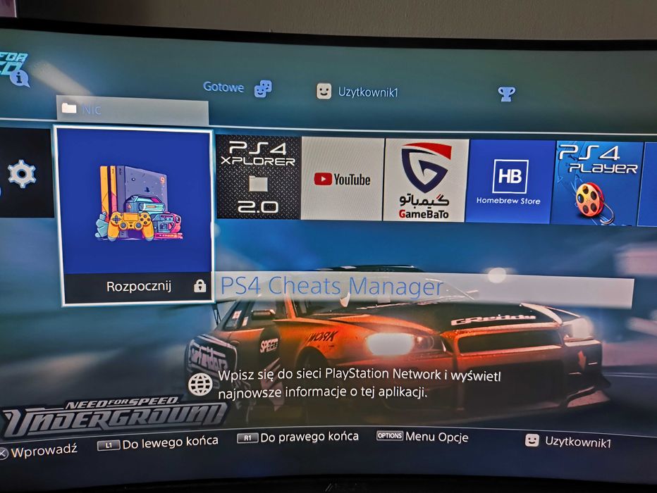 Konsola PS4 Pro 12.0 Lapse 1.2 A.i.o, 1TB SSD, CFW Goldhen