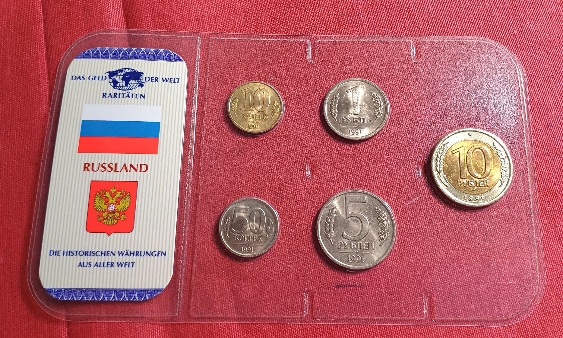 PROMOÇÃO--Russia-set moedas Russland Unc blister