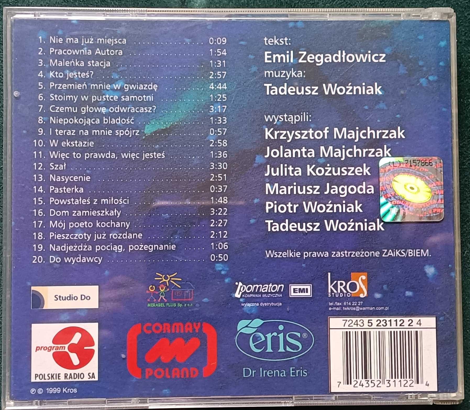 Dell'amore płyta cd Tadeusz Woźniak Emil Zegadlowicz 1998 rok