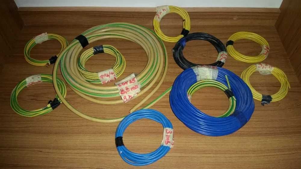 linka kable LGY 4mm2 - 13 metry zółty zółto - zielony uziemienie