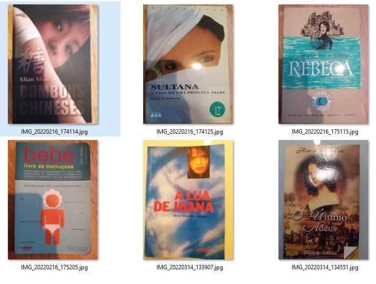Vários livros - 5€ cada
