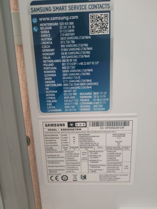 Klapka na warzywa w chłodziarce Samsung