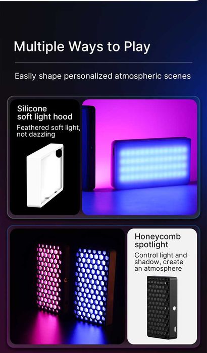 Lampa fotograficzna studyjna Ulanzi LT002 RGB