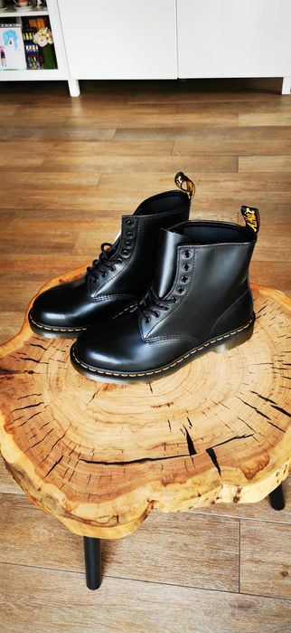 Buty Dr Martens Glany Trzewiki Trapery Wysokie Skóra  Czarne