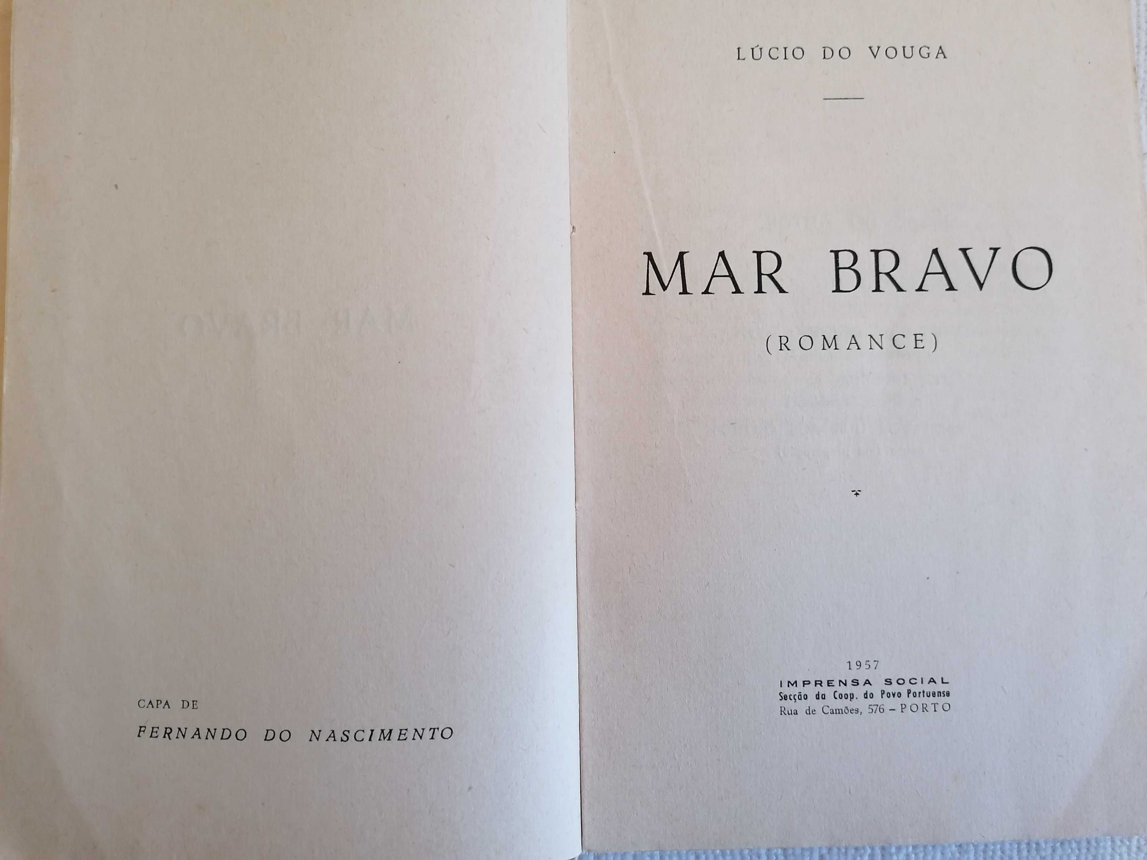 Mar bravo, Lúcio do Vouga, 1ª edição 1957, dedicatória do autor