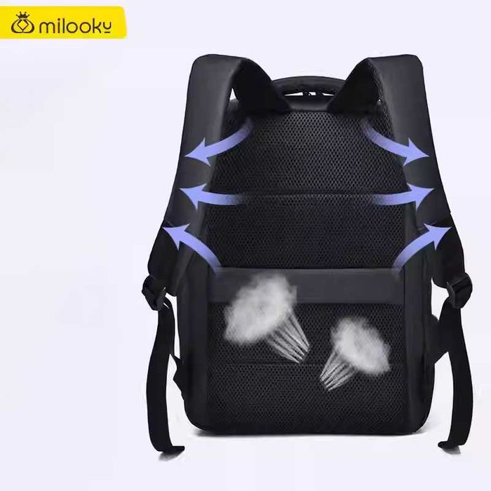 Рюкзак для ноутбука 17.3" Milooky, чорний