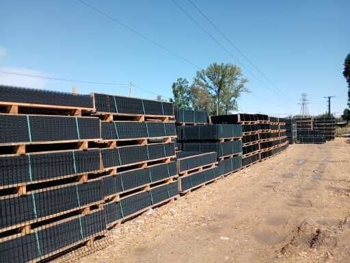 Ogrodzenie panelowe h 153cm + słupek 60x40x2000 +3 obejmy
