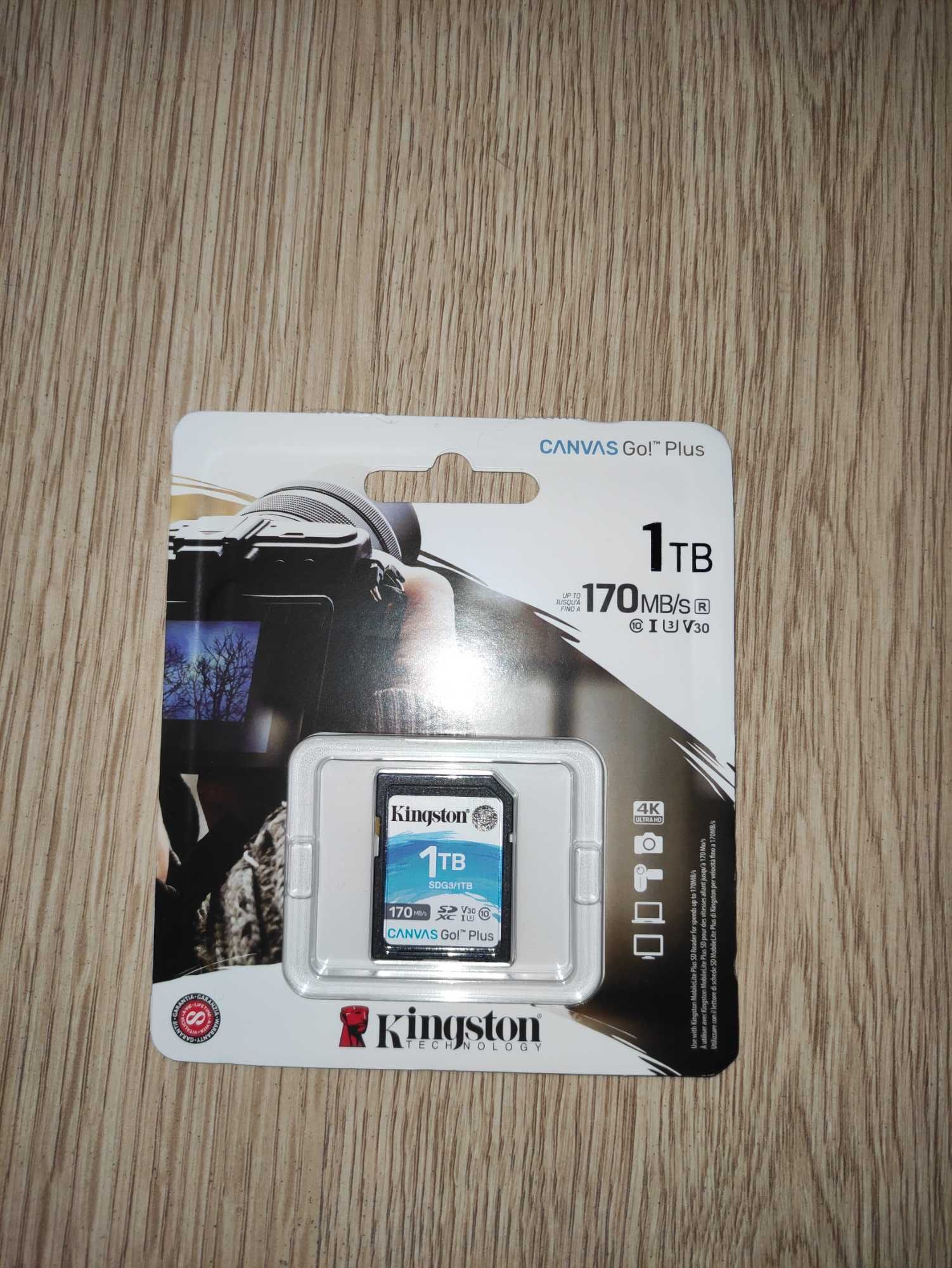Nowa karta pamięci Kingston 1TB Canvas Go! Plus 170MB/90MB