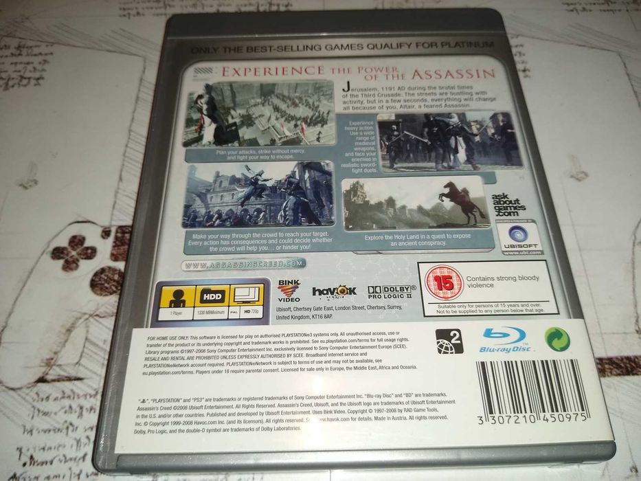 Assassins Creed Ps3 bez rys