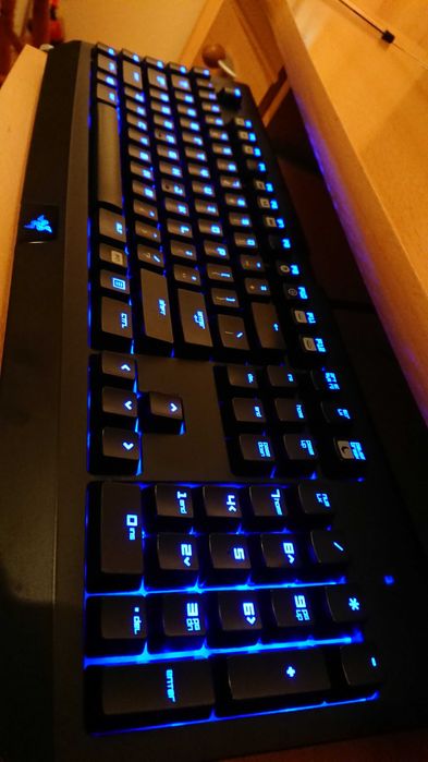 RAZER BlackWidow Ultimate, niebieskie podświetlanie, Green Switch