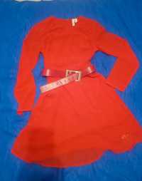 Czerwona sukienka świąteczna,rozmiar 36,nowa bez metki. bodyflirt