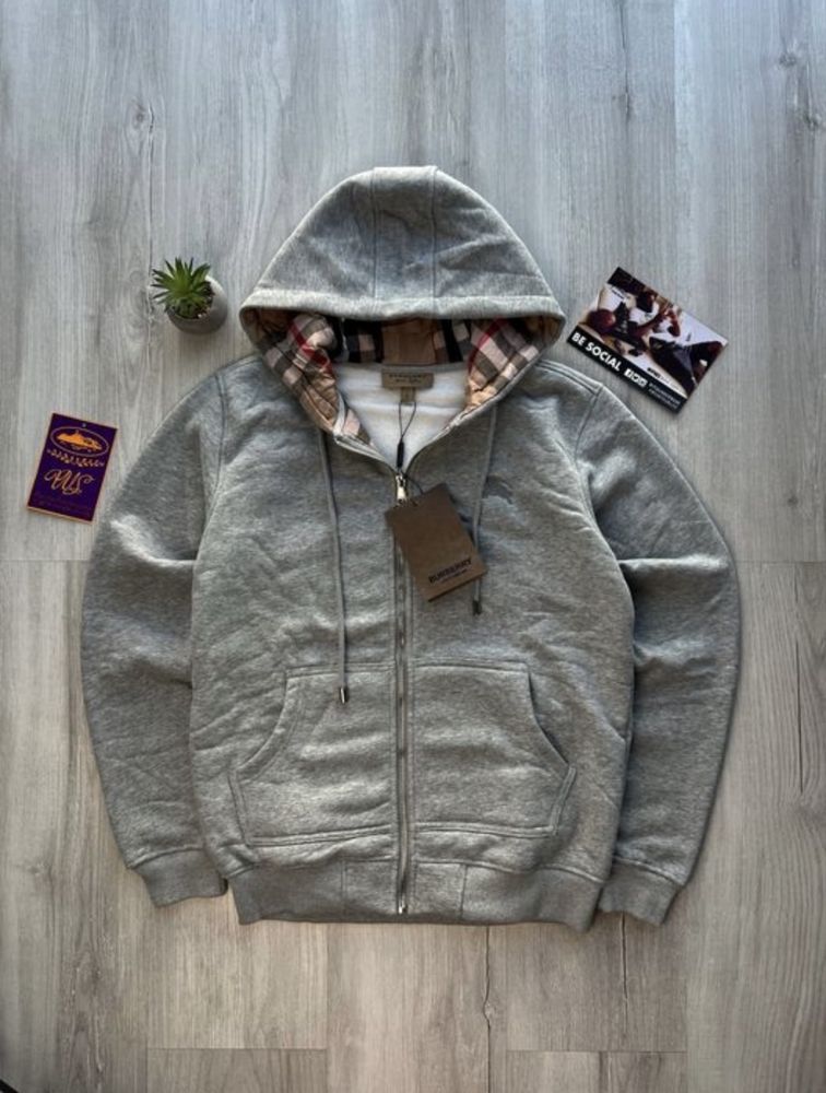 Зіпхуді Burberry зіпка Барбері | сіра, чорна