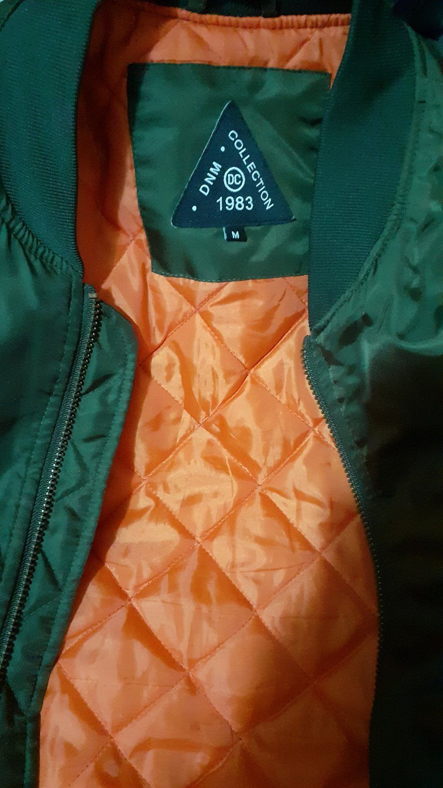 Куртка бомбер DC зелёная 48 М