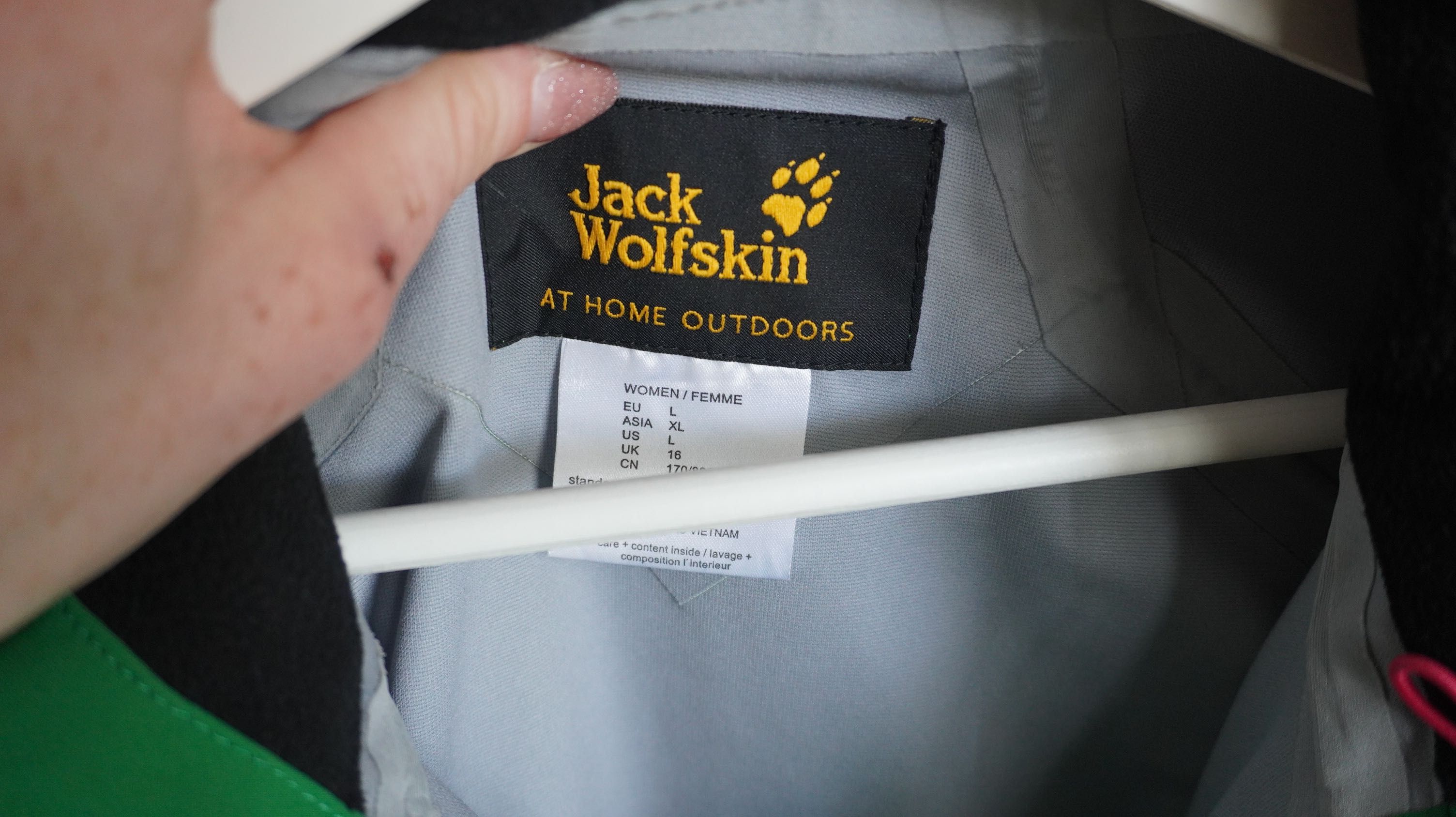 Jack wolfskin kurtka damska wiosenna gorpcore hardshell L  texapore