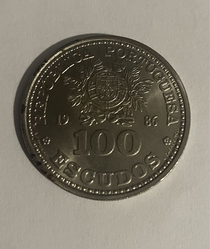 Moeda 100$ escudos mundial 1986 Mexico