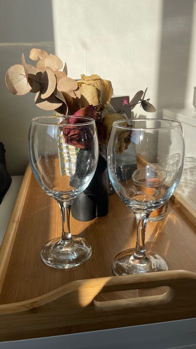 Conjunto de duas taças para vinho