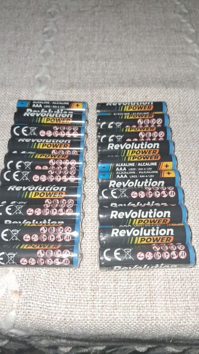 20 bateri R3 revolution mocne alkaliczne