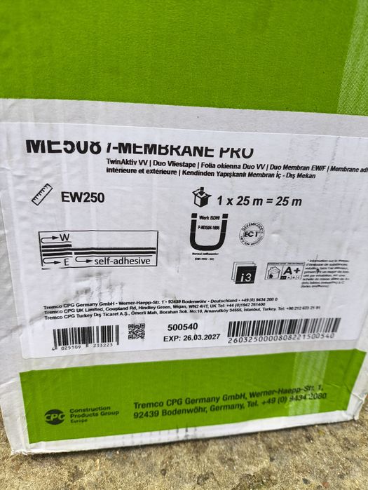 2 sztuki Illbruck ME508 to samoprzylepna folia okien folia taśma.