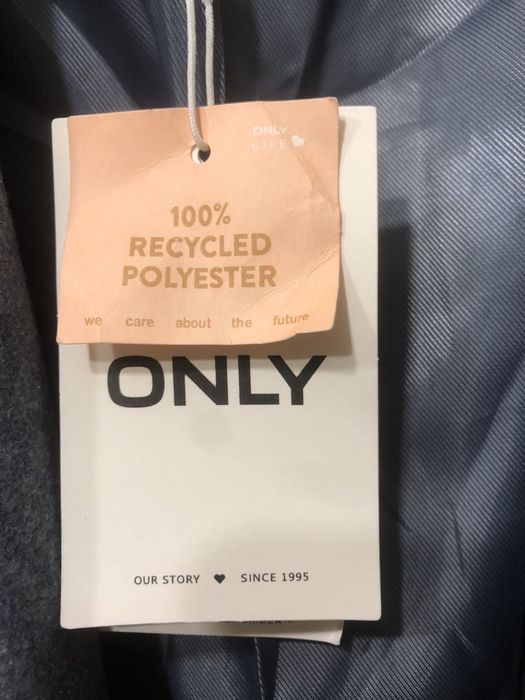 Пальто від Only сіро блакитного кольору