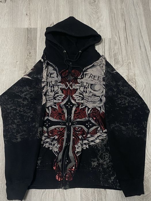 xzavier zip hoodie y2k tape