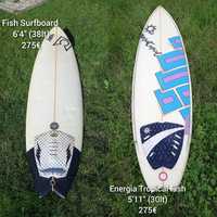 Prancha de Surf Fish  6'4  ( Surfboard ) / 5'11 Fish surfboard