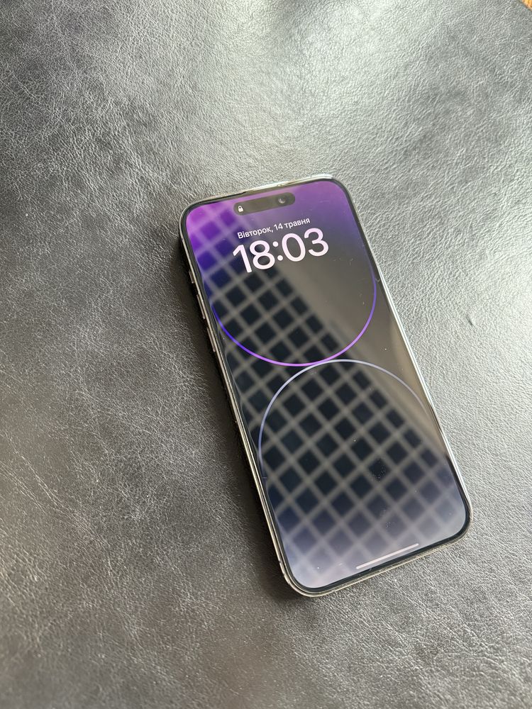 iPhone 14 Pro Max 128GB Deep Purple Dual SIM (MQ993J/A). Стан 10/10.