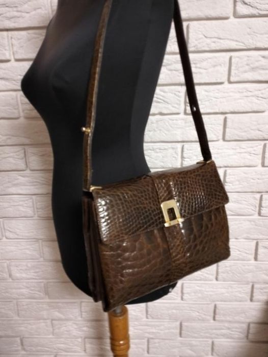 Сумка з натуральної шкіри крокодила Франція