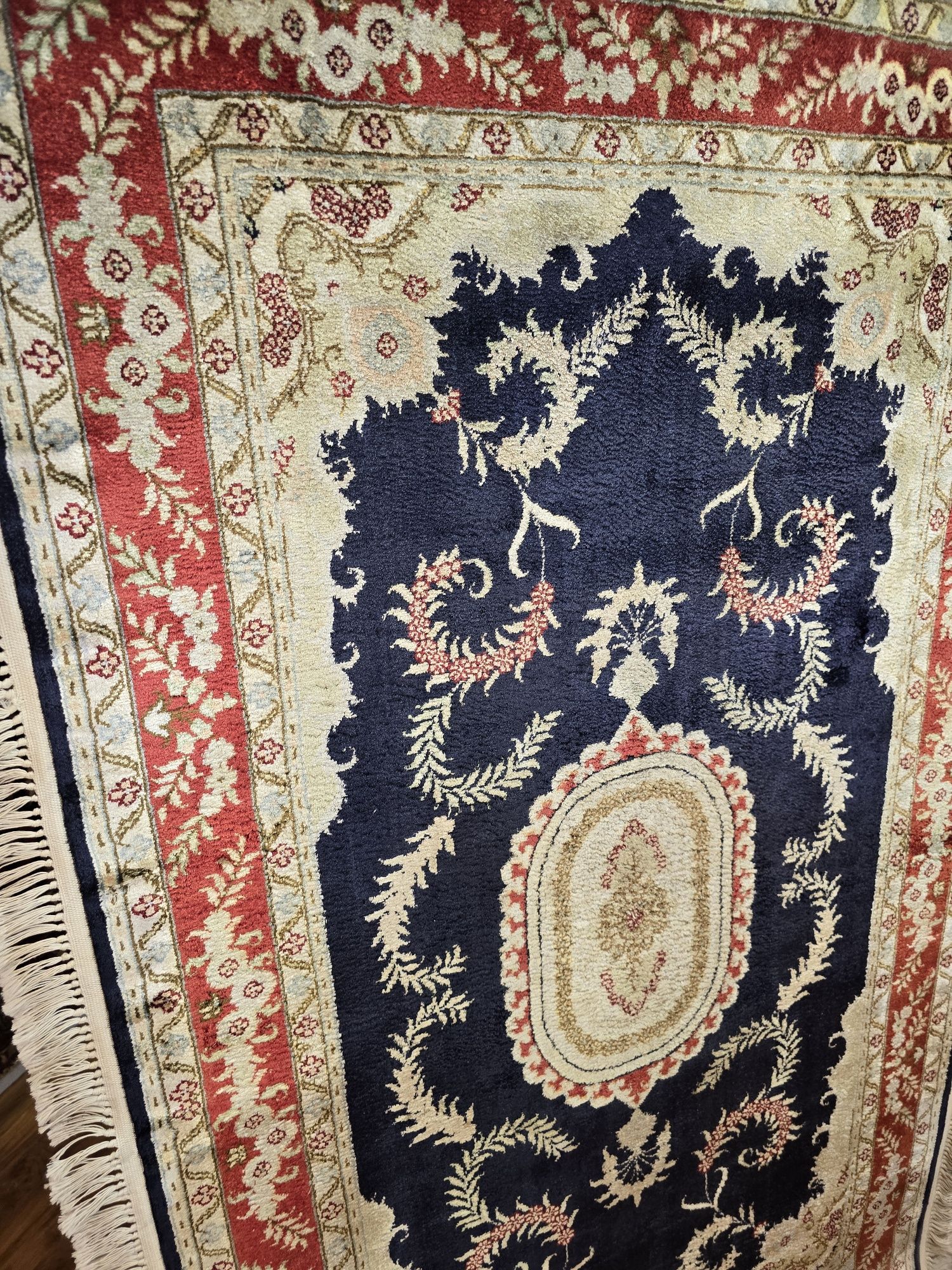 Jedwabny Tabriz 153 x 92 Perski dywan z tkany z jedwabiu od Persopolis