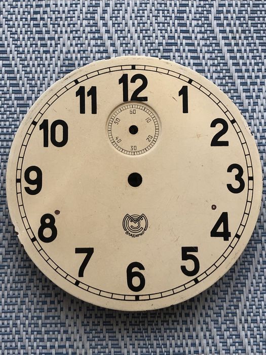 Механизм часов МЧЗ, 1957г. Циферблат часов Владимир.